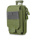 SOWHUP Tactical Molle Pouch Cell Phone Pouch Holster Small Utility EDC Pouch Gadget Organizer Bag - color: Army Green1