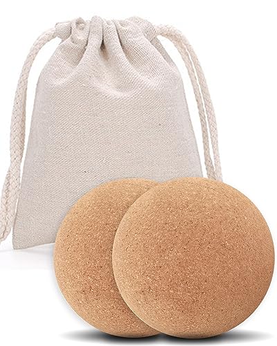 KITWILD Cork Massage Ball, 2.5 Inch, 2 Pack - style: 2 Pack (2.5'')