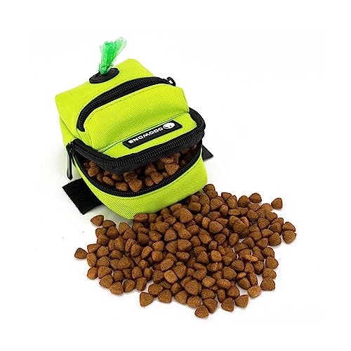 Dog Treat Pouch Dog Poop Bag Holder for Leashes, Pets Snack Container With Inner Small Bag, Puppy Supplies Perfect for Training and Walking - Hands Free Dog Waste Bag Dispenser -Dog Travel Accessories - color: Green 2