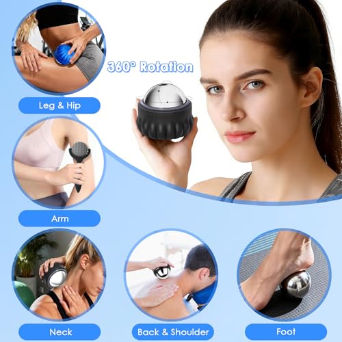 Massage Ice Roller Ball Cold & Heat Therapy Pain Relief Myofascial Release - color: Set of 3