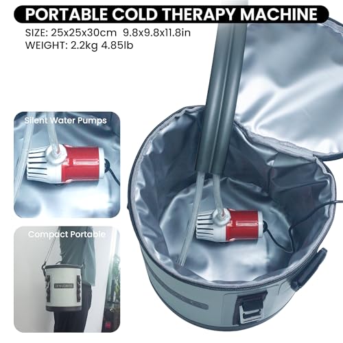 Medical-grade Cold Therapy Machine with Timer, Ice Machine for Shoulder After Surgery, Cold Compress Ice Pack Wrap, Ice Water Circulator,Knee, Ankle and Hip, Replacement Recovery Aids(Shoulder)