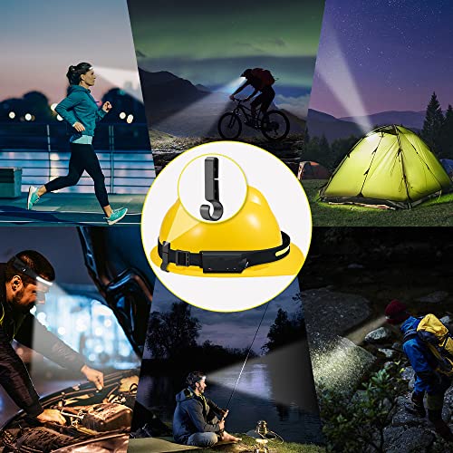 Rechargeable Headlamp 3PCS, 230° LED Head Lamp, Head Lights for Forehead - size: 3Pack