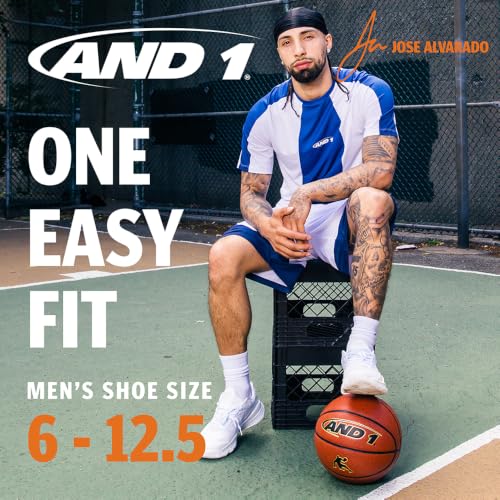 AND1 Mens Athletic Crew Socks 24 Pack Cushioned Comfort Socks - color: Dark Grey Heather