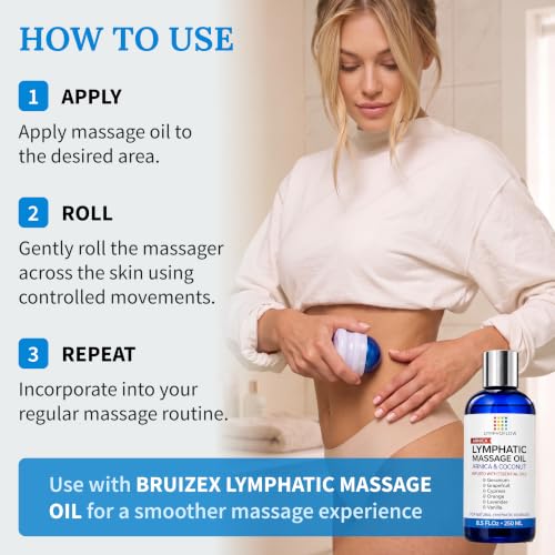 Lymphatic Drainage Massager, Fibro Roller Ball for Post Surgery Recovery