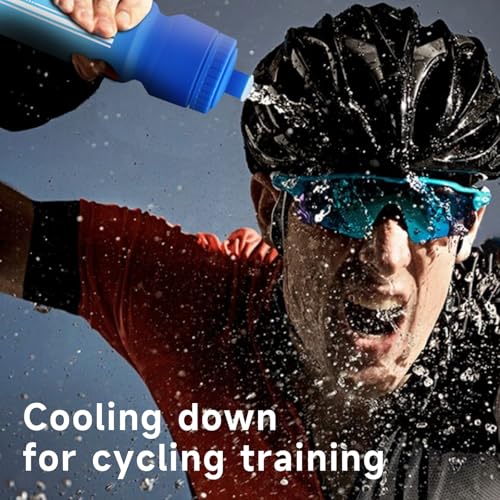 TooLe 24oz Bike Water Bottle, BPA-Free Squeeze water Bottle（ Blue） - color: A-Blue