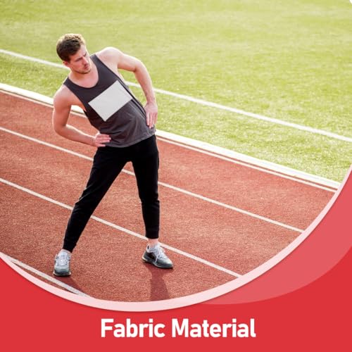 KICHOUSE Blank Race Bibs 10 Pack with Number Bib Belt Reusable Running Bibs for Marathon Track & Field Competitor Numbers Lightweight 10.43 X 6.69 in