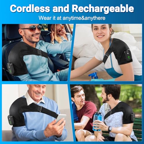 Shoulder Massager Heating Pad for Pain Relief Rotator Cuff, FSA Approved