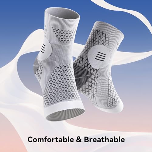 3 Pairs Neuropathy Socks for Women & Men, Toeless Compression Socks - color: Grey+Blue+Purple, size: X-Large
