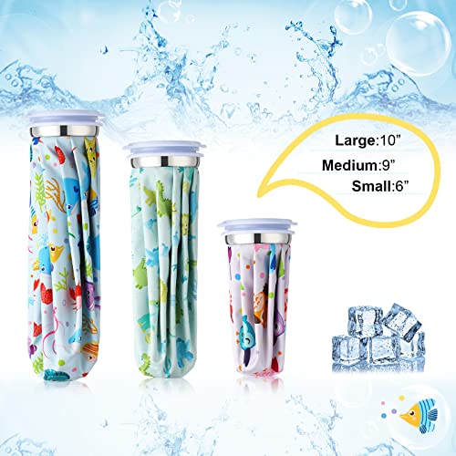 Nuanchu 3 Pcs Reusable Ice Bags for Injuries Hot Cold Pack, Cute - style: Cute