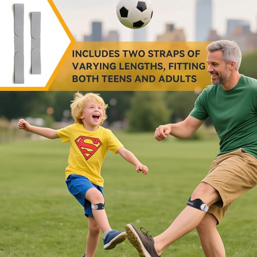 Patellar Tendon Support Strap, Adjustable Non-Slip Patella Band Knee Brace Stabilizer for Jumpers Knee, Tendonitis, Running, Basketball, Volleyball, Squats, Two Straps for Adults Teens, 1 Pack