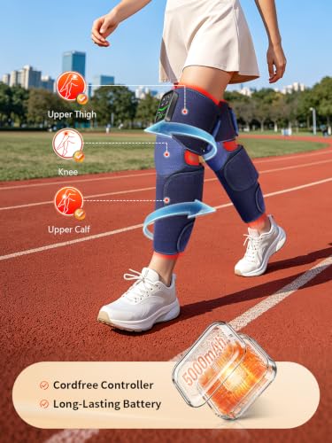 Red Light Therapy Wrap for Knee & Calf 100 LEDs with Soothing Vibration
