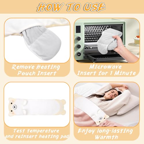 Microwavable Heating Pad, Cute Yellow Corgi Heating Pad Period Cramps - style: Yellow Corgi