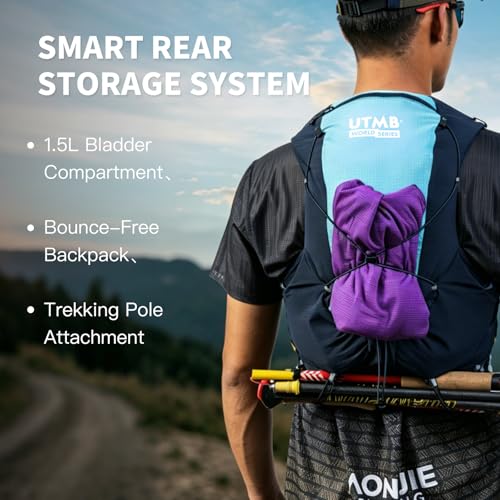AONIJIE Running Vest Hydration Backpack for Men Women - size: X-Large