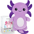 Microwave Heating Pad for Period Cramps Pain Relief, 16×12", Purple Axolotl - size: Purple Axolotl