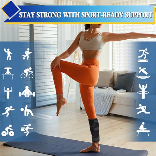 Hiball Adjustable Calf Brace for Men Women, Lower Leg Compression Wrap - size: XX-Large