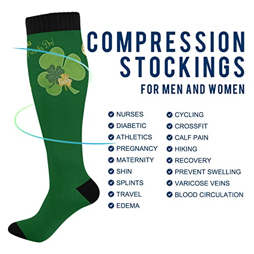 Wusikd Cute Penguin Compression Socks for Women and Men Circulation Long Socks for Athletic Running 1 - color: Multi 30