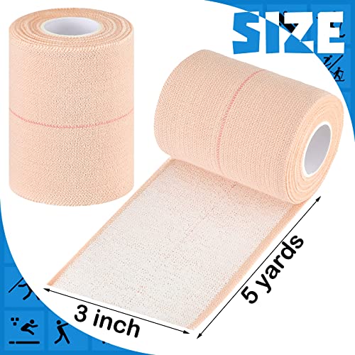Nuanchu 16 Rolls Self Adhesive Elastic Sports Bandage Tape, 3 Inch x 5 Yard - size: 3 Inch x 5 Yard