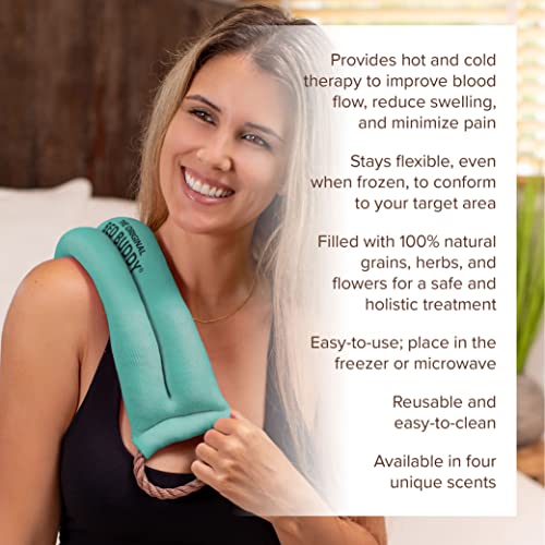 Bed Buddy Aromatherapy Heat Pad and Cooling Neck Wrap - Microwave Heating Pad for Sore Muscles - Cold Wrap Pack for Aches and Pain, Eucalyptus Scent