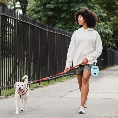 Dog Treat Pouch Dog Poop Bag Holder For Leashes, Pets Snack Container With Inner Mesh Bag, Puppy Supplies Perfect For Training And Walking - Hands Free Dog Waste Bag Dispenser -Dog Travel Accessories - color: MintGreen