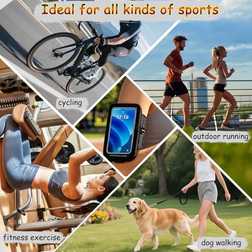 Wristband Phone Holder for Running, 3-Wear Running Armband with Card Slot
