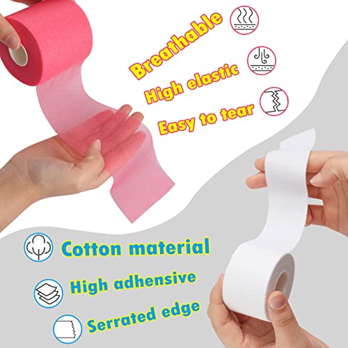 4 Pieces Foam Underwrap Athletic Foam Tape Sports Pre Wrap Kit Athletic Tape for Ankles Wrists Hands and Knees Climbing Boxing Football Trainers, 2.75 Inch x 89 Feet, 1.5 Inch x 33 Feet