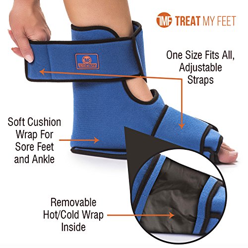 Treat My Feet Hot/Cold Therapy Gel Wrap - Foot Ice Pack