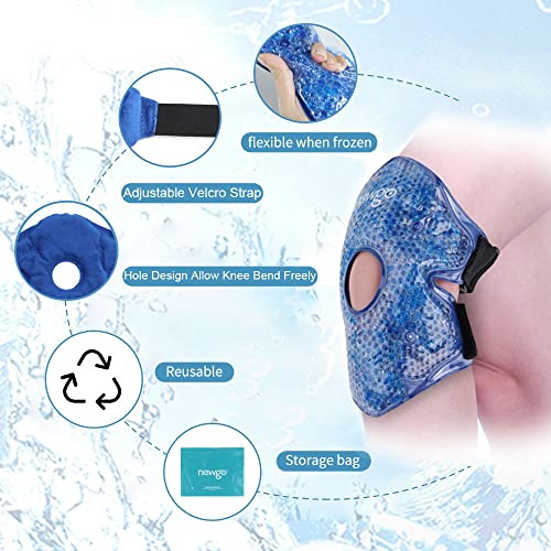 NEWGO Ice Pack for Knee Pain Relief, FSA Eligible, 2 Pack