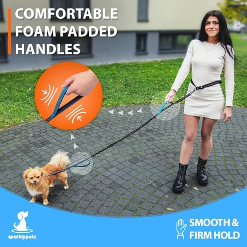 SparklyPets Hands Free Dog Leash, Small Breeds (Green,1 Dog) - color: Green, size: 1 dog S