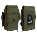 KENOBE Belt EDC Pouch, 5-Pocket Cell Phone/Tool Holder, Army Green - color: Army Green
