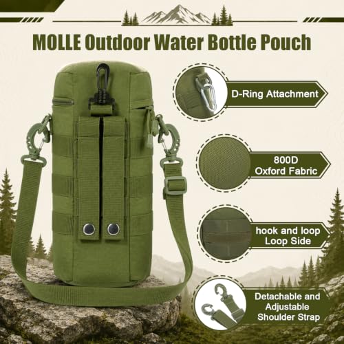 Shappy 3 Pcs Molle Dump Pouch - color: Black, Mud, Military Green, style: Bottle Pouch