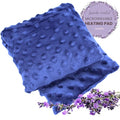 Microwavable Heating Pad for Cramps, Back, Neck & Shoulders – Moist Heat Pad with Lavender, Flaxseed & Buckwheat – Hot & Cold Therapy – Reusable, Non-Electric, 14x5 Inch