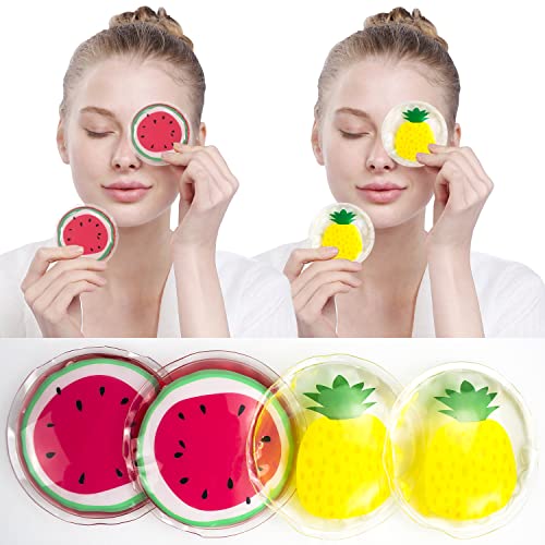Hot and Cold Eye Pads, Reusable Eye Patches - color: Watermelons+pineapples