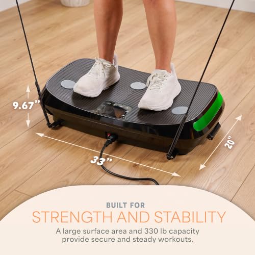Lifepro Rumblex 4D Vibration Plate Exercise Machine with 7 Training Modes - color: Black, size: Standard