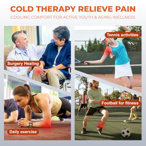 YOUKADA Cold Therapy Machine for Knee After Surgery with Quiet Pump - color: White&gray