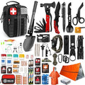 Survival First Aid Kit, 190 Pcs Survival Gear and Medical Supplies, Military IFAK EMT Molle Tactical Pouch for Outdoor, Camping, Hiking, Car, Vehicles and More