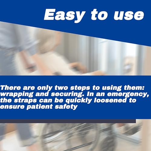 2 Pack Wheelchair Leg Straps - Polyester Material, Breathable & Elastic - Foot, Calf & Seat Belt Restraints for Wheelchair Accessory - size: Breathable