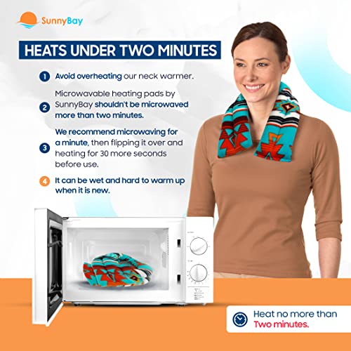 SunnyBay Microwavable Heating Pad, Neck and Shoulder Wrap, 26 inch, Canyon - color: Canyon