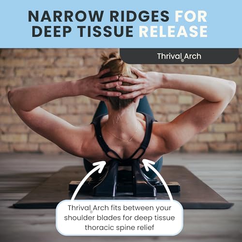 Thrival Arch Back Stretcher, Psoas Muscle Release Tool, Patented, Black - color: Carbon Black, size: ThrivalArch