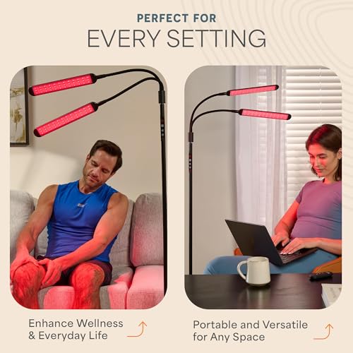 Lifepro Lumaglow Red Light Therapy Lamp & Reading Lamp - 108/216 LEDs - size: Large
