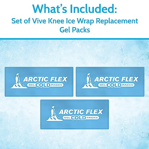 Arctic Flex Gel Replacement Packs - Ice Packs Reusable for Knee Ice Brace - size: Knee