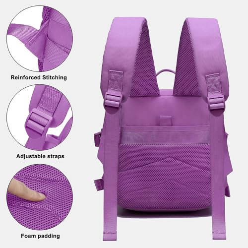 9L/20L Mini Backpack for Men and Women, Small Backpack for Gym Hiking Travel Sports Running - color: 9l-purple