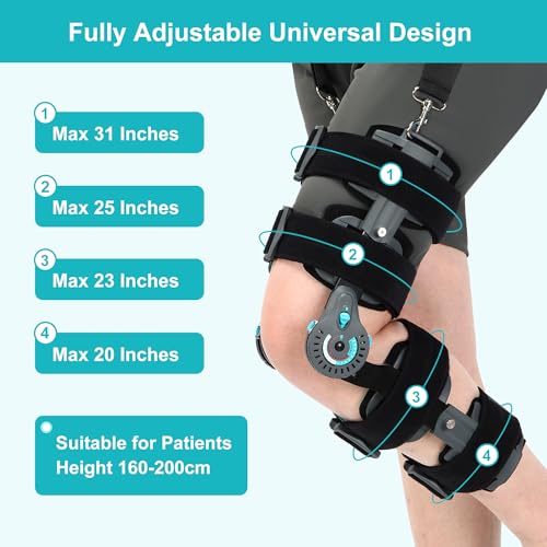 Hinged Knee Brace with Side Stabilizers for Women Men - color: Green