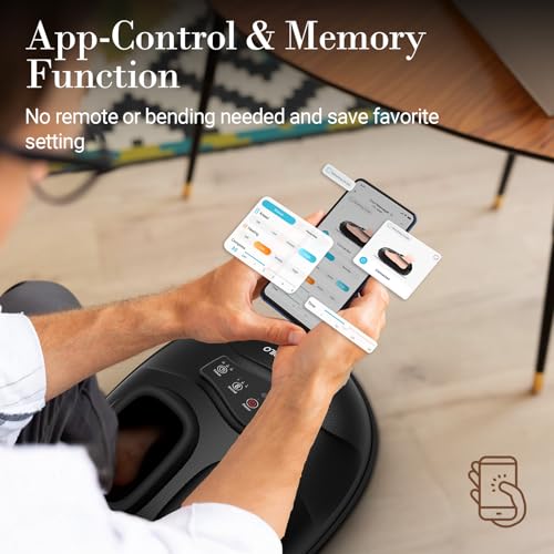 CuPiLo Smart Foot Massager with APP, FSA Eligible HSA - 2026 New Version - color: Piano Black