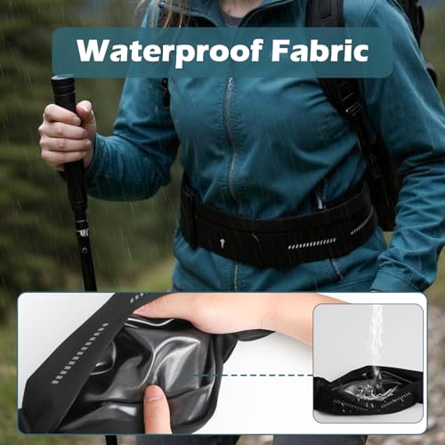 Slim Running Belt for Men and Women, Running Waist Pack - color: Black-medium