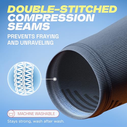 Calf Compression Sleeves for Men & Women - Sports, Running, Shin Splints - color: Charcoal