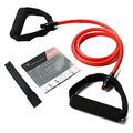 Resistance Bands with Handles, Exercise Bands with Handles, Door Anchor - color: Red-20lbs