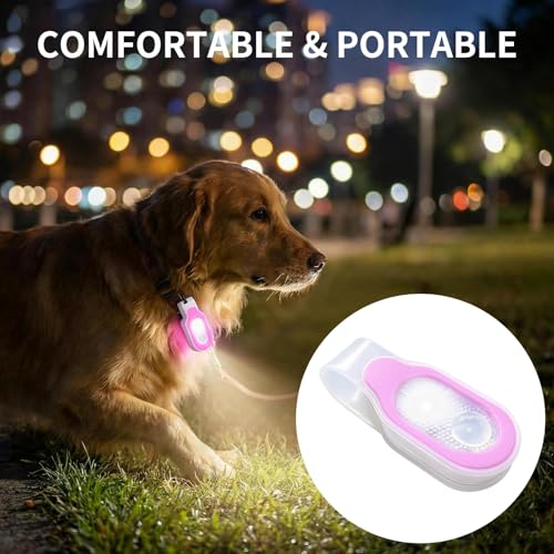 Nurse Night Light Hands Free LED Flashlight Clip on Flashlight for Walking - color: Pink