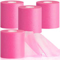 3rd Gen Hot Pink Pre Wrap, 4 Pack Prewrap Athletic Tape for Hair