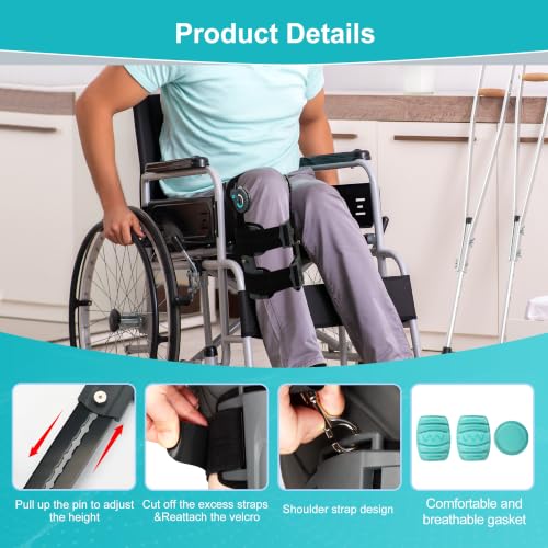 Hinged Knee Brace with Side Stabilizers for Women Men - color: Green