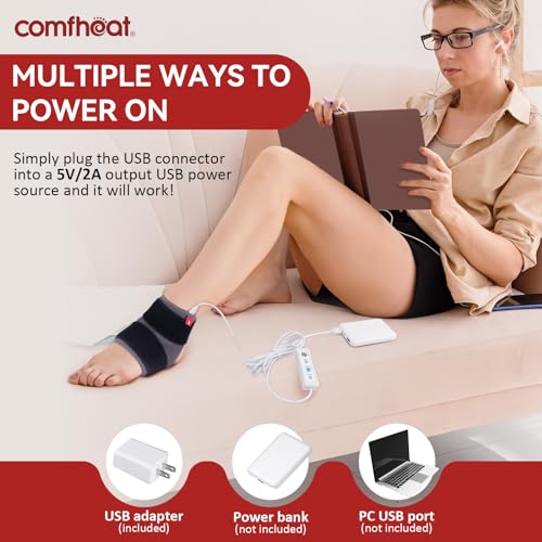 Ankle Heating Pad for Ankle Arthritis Pain Relief USB Powered